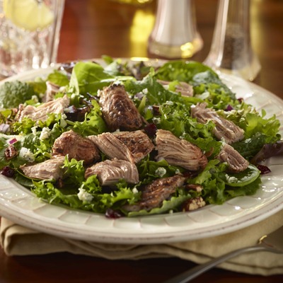 Turkey pot roast cranberry kale salad