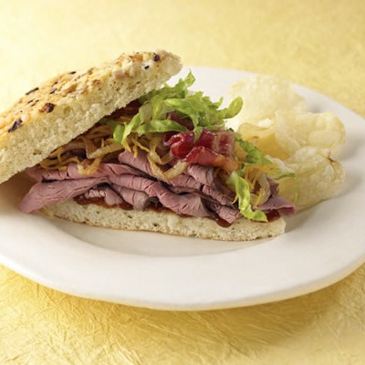 Roast beef Monterey sandwich