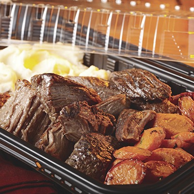 Pot roast in a pan