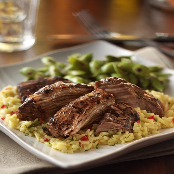 Turkey pot roast pilaf on a plate