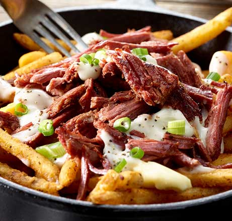 Pulled Corned Beef Poutine